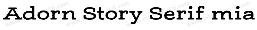 Adorn Story Serif mianfeiziti字体转换